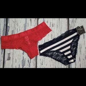 Pink Victoria's Secret & Wilshire Montana Panty  Set of 2  Women  Size L…